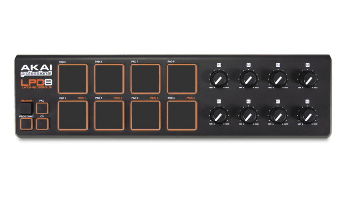 Akai LPD8 MIDI Drum Pad Laptop Controller | SBR Pro Sound