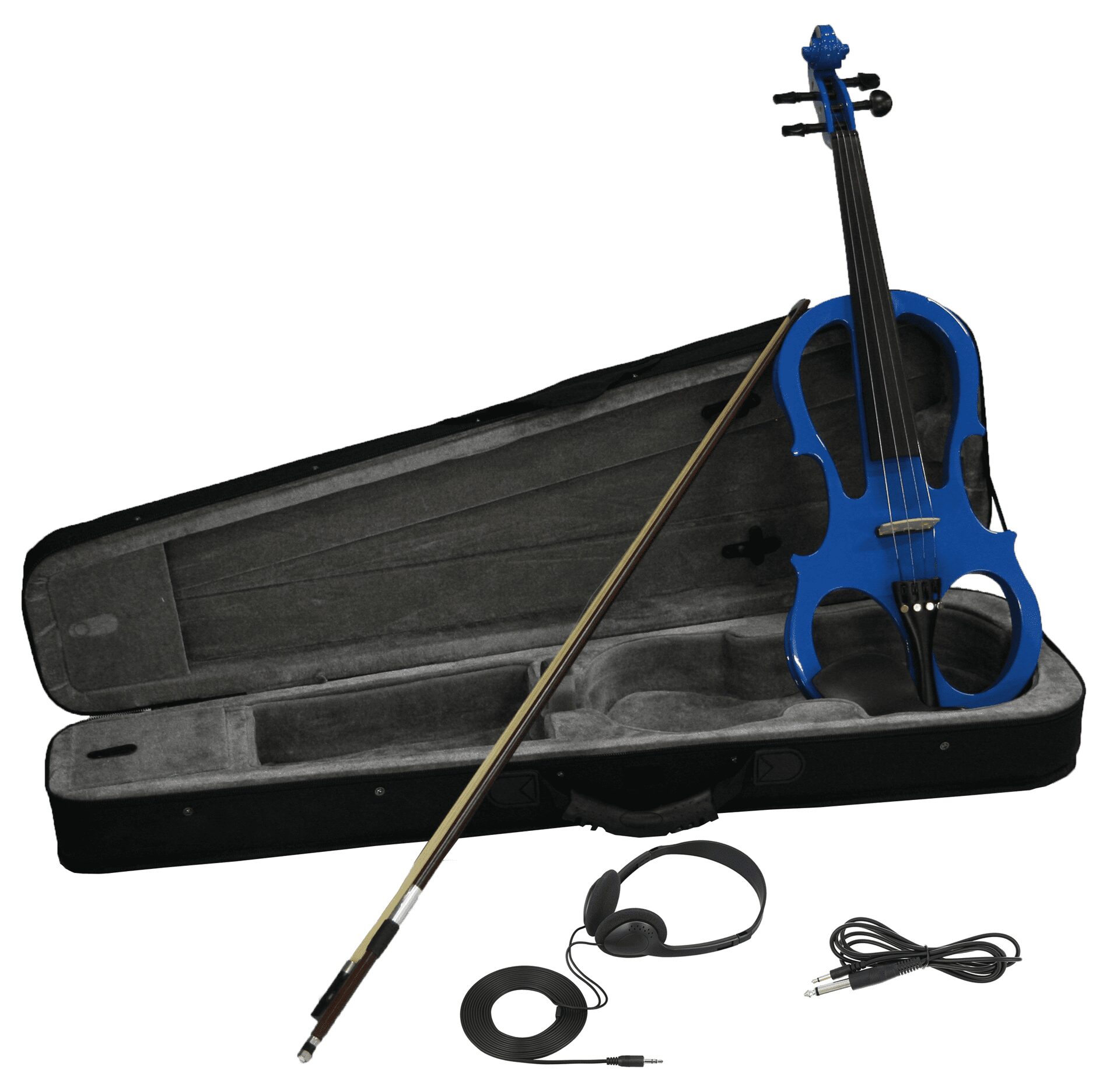 Zeff Electric Violin 4/4 Full Size Electric Violin W/Bow & Case
