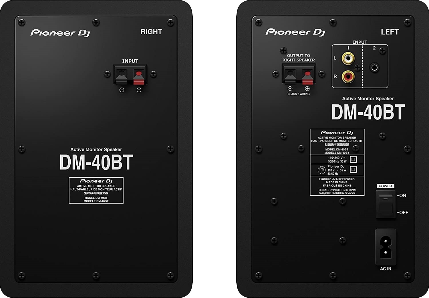 Pioneer DM-40BT 4-Inch Bluetooth Studio Monitors| SBR Pro Sound