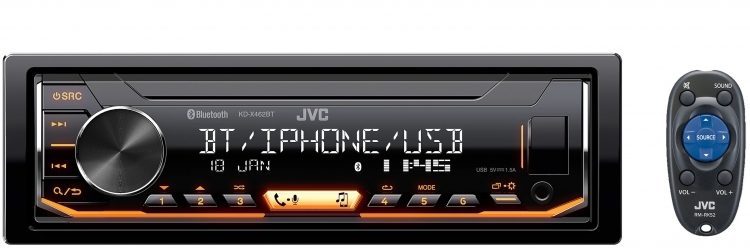 JVC KD-X462BT - Single Din Bluetooth Radio With USB & AUX| SBR Pro