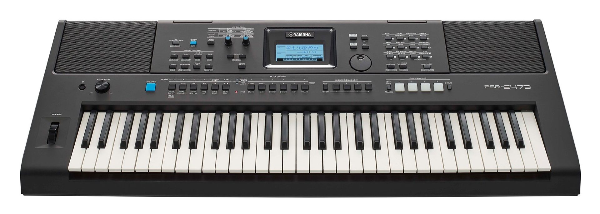 Yamaha PSR-E473 61-Key Portable Keyboard with USB | SBR Pro Sound