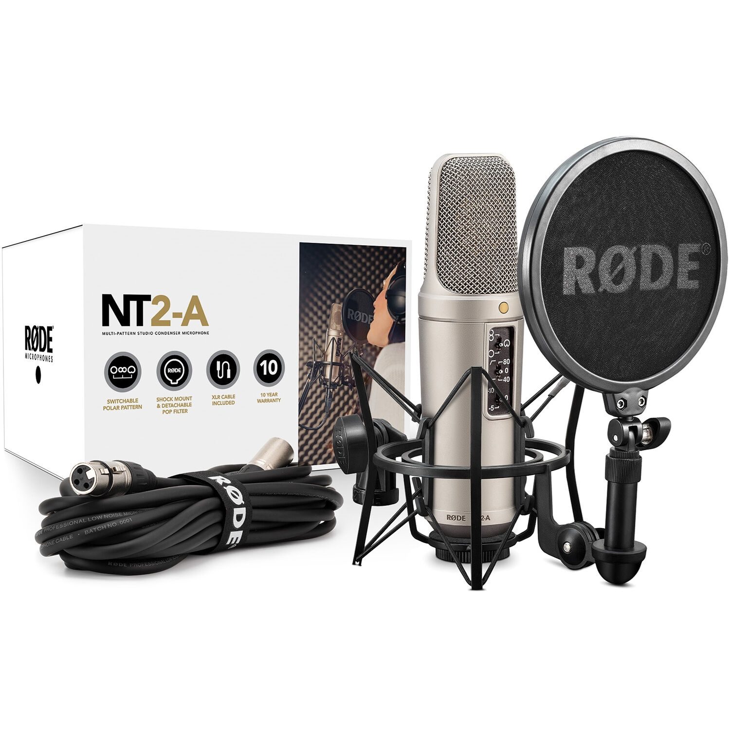 RODE NT2-A 2本セット売り Rode NT2-A Multi-pattern Large-diaphragm Condenser Microphone