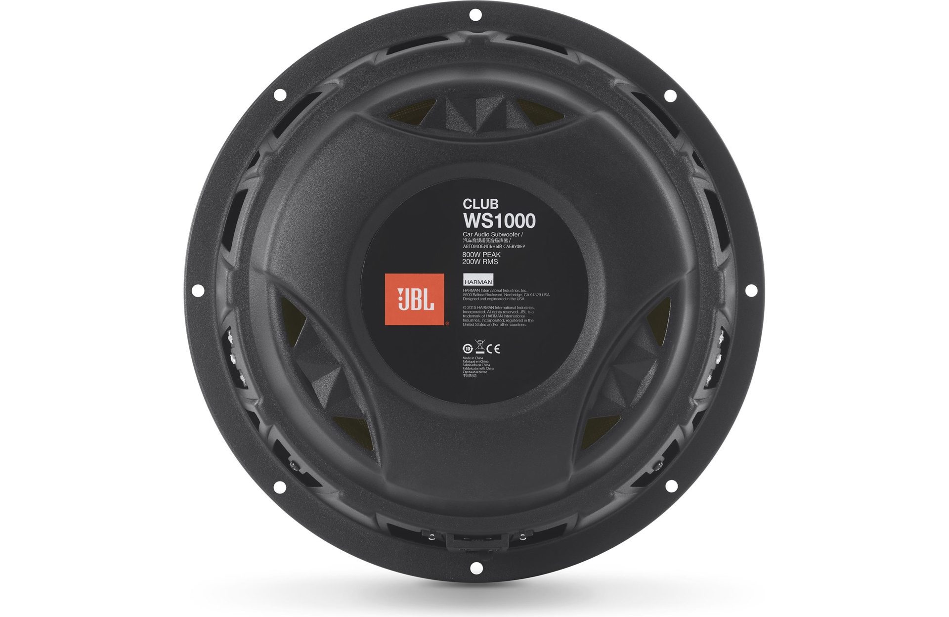 JBL Club WS1000 10-inch 200Watt RMS Shallow Mount Sub SBR Pro Sound