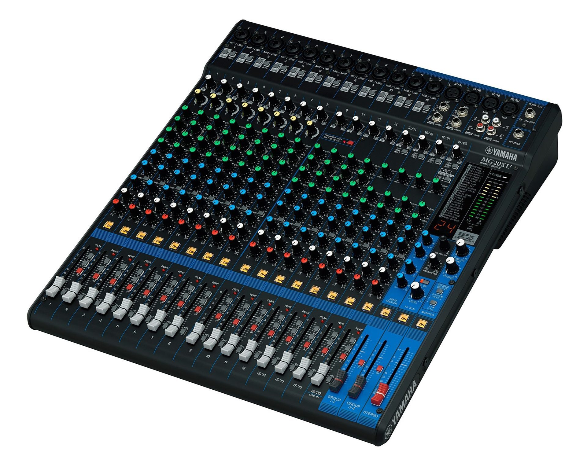 ヤマハ　YAMAHA MG20XU Yamaha MG20XU 20-Input Desk Mixer W/Fx | SBR Pro Sound