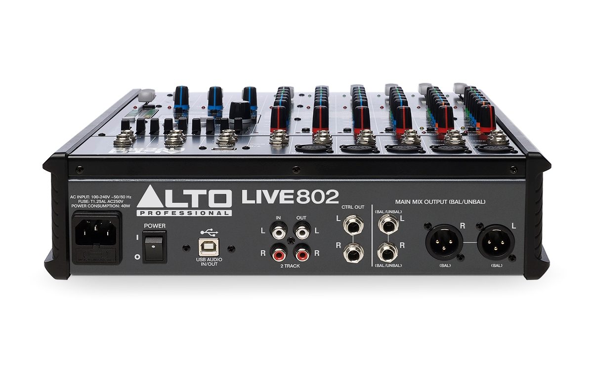 リコページ Alto LIVE 802 Professional 8 Channel Desk Mixer | SBR Pro Sound