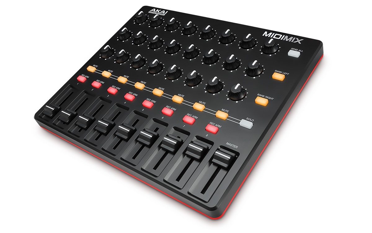 Akai MidiMix High-Performance Portable Mixer/Daw Controller SBR