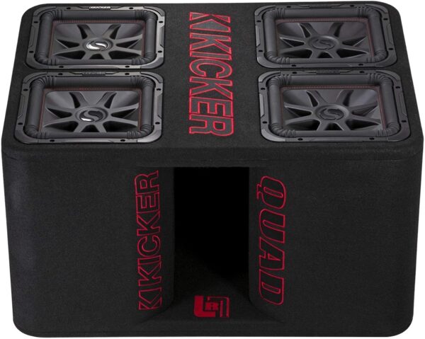 Kicker Solo-Baric 47QL7R122 Quad 12-inch Loaded Square Enclosure