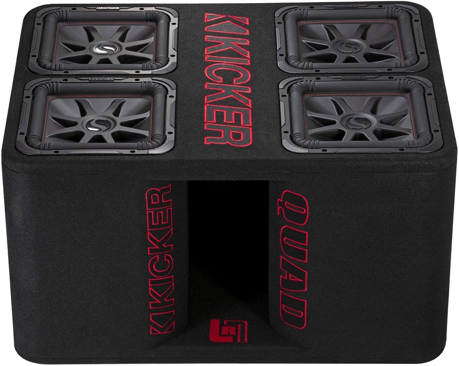 Kicker Solo-Baric 47QL7R122 Quad 12-inch Loaded Square Enclosure