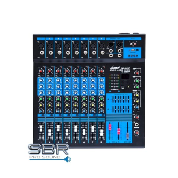 Lane PMX-802BT 8-Channel Mixer W/Bluetooth & USB | SBR Pro Sound