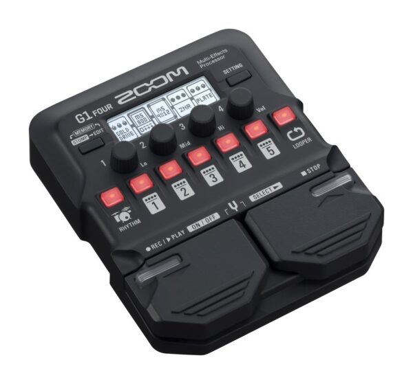 Zoom G1 FOUR✨ Zoom G1 FOUR Guitar Multi-Effects Pedal Sbr Prosound