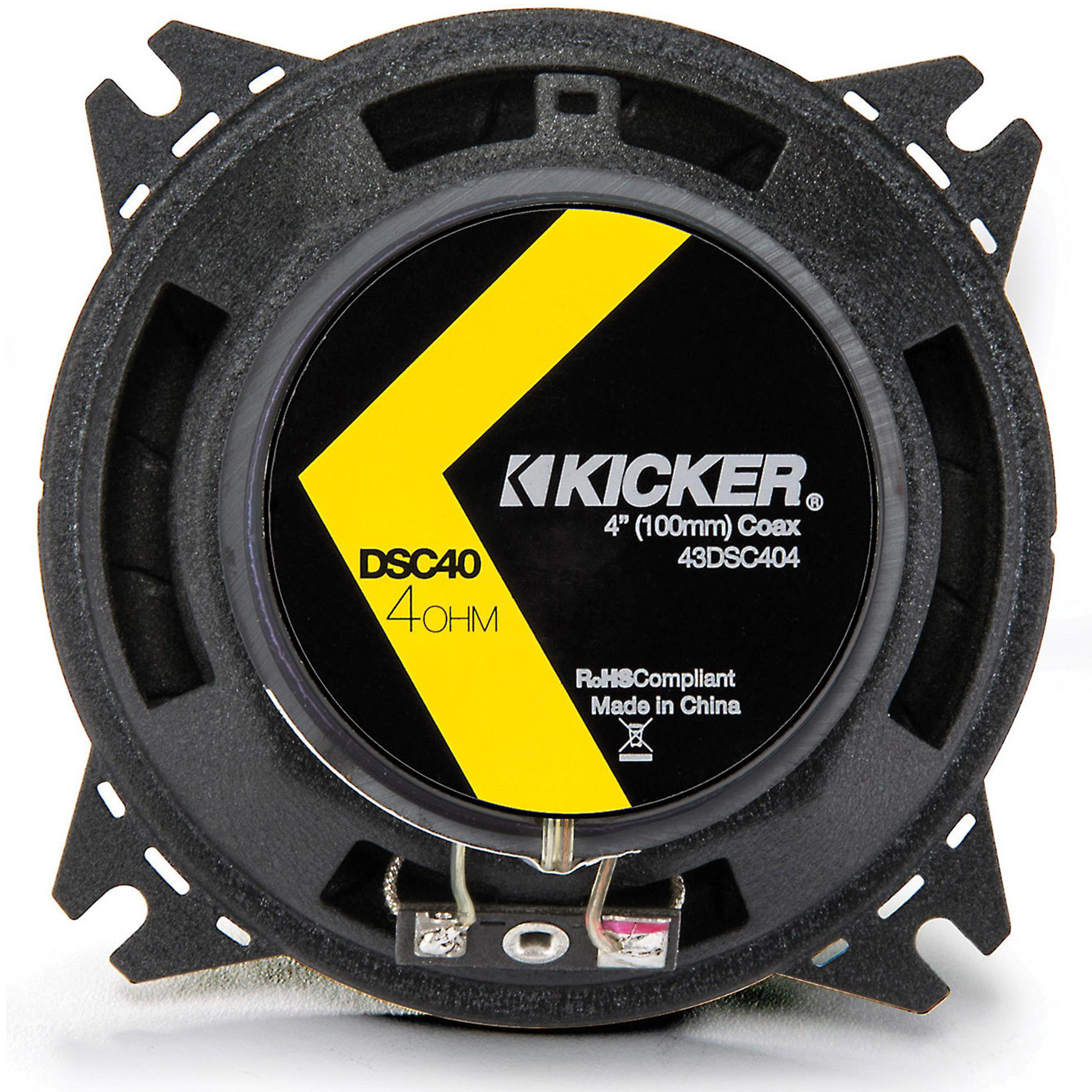 Kicker 43DSC404 DS-Series 4-inch 30Watt RMS Coaxial Speakers| SBR