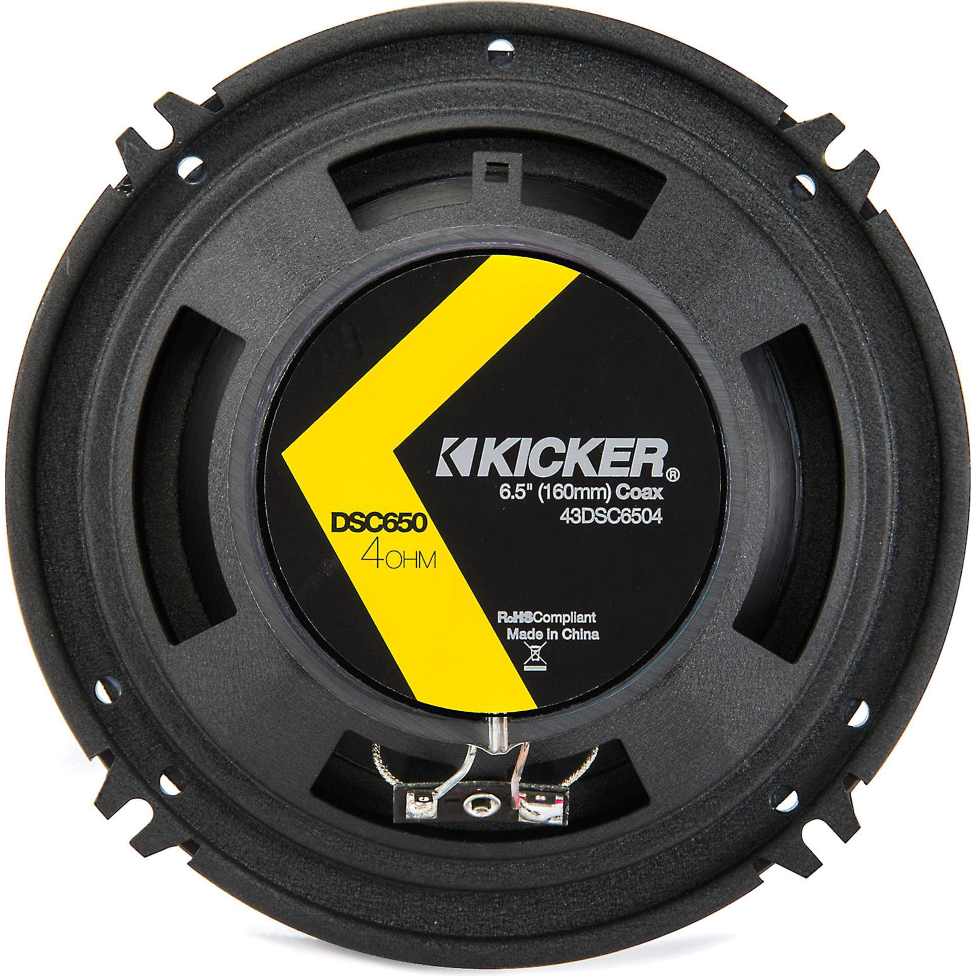 Kicker 43DSC6504 DS-Series 6.5-inch 60Watt RMS Coaxial Speakers