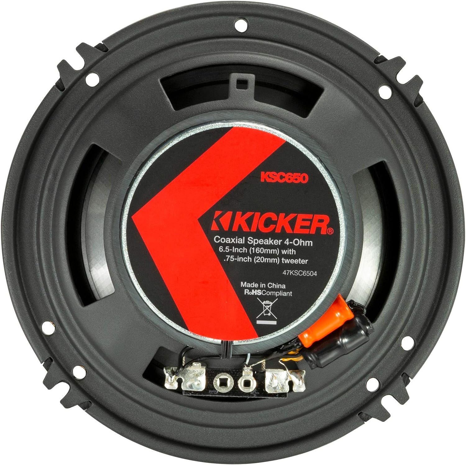 Kicker 51KSC6504 KS-Series 6.5-inch 100Watt RMS Coaxial Speakers