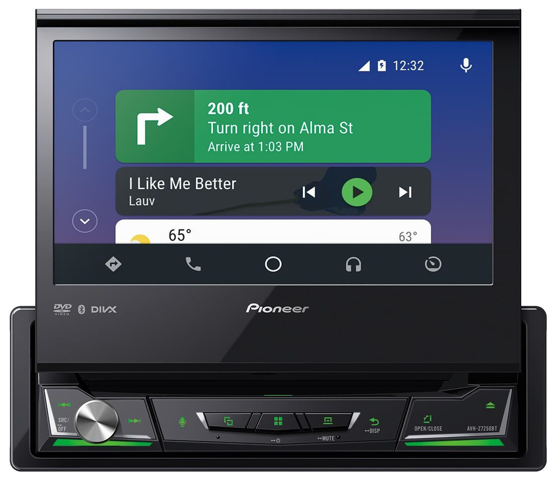 Pioneer AVH-Z7250Bt Android auto Apple Car Play blue tooth Car