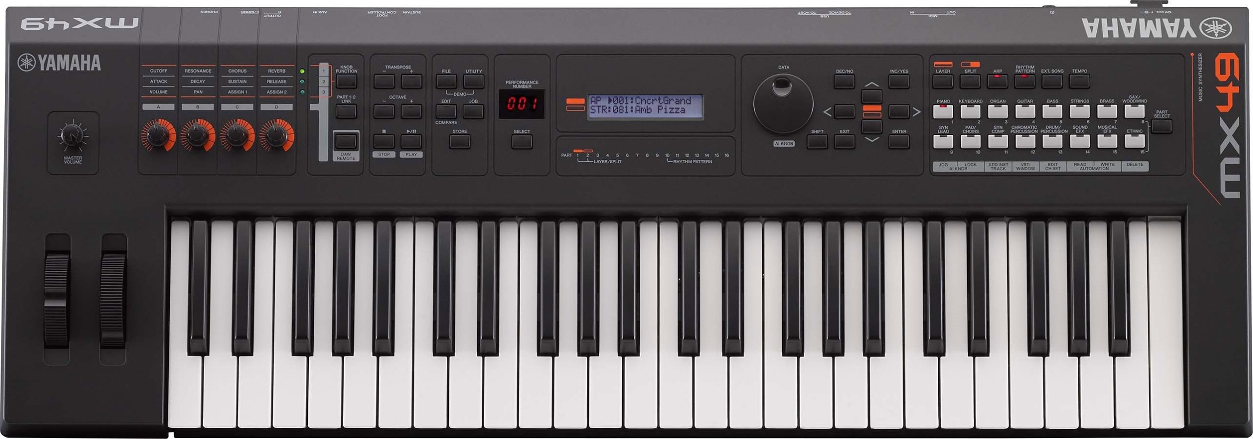 Yamaha MX49 49-Key MX Series Synthesizer | SBR Pro Sound Yamaha MX49 49-Key MX Series Synthesizer | SBR Pro Sound