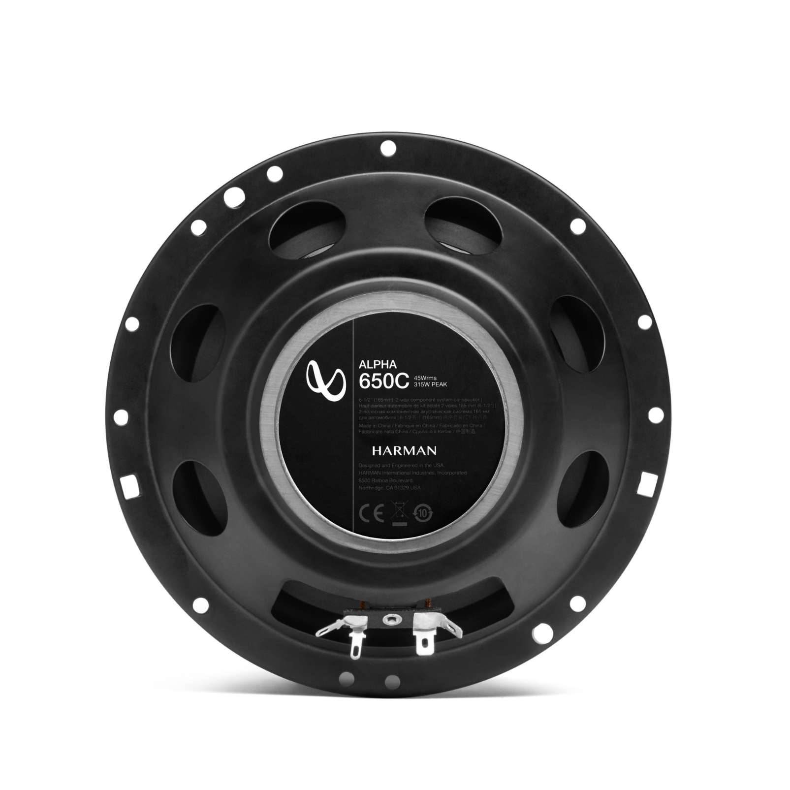 Infinity Alpha 650C 6.5-Inch 45W RMS Component Car Speakers| SBR Pro Sound