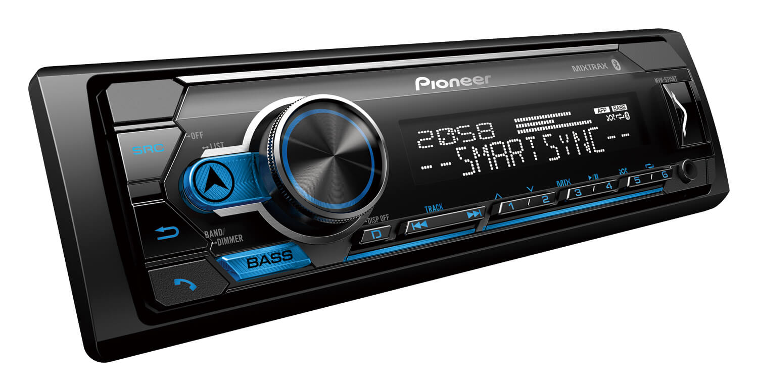 Pioneer MVH-S315BT Single Din Bluetooth Car Radio| SBR Pro Sound