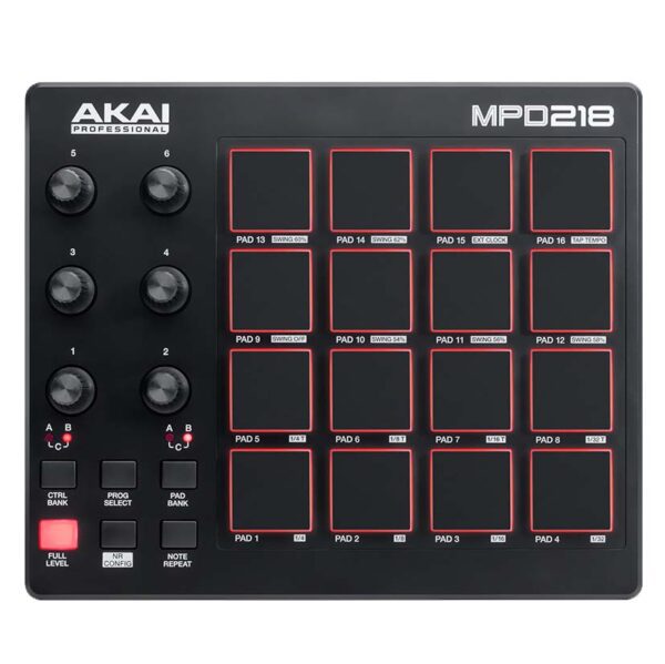 Akai MPD218 midi パッドコントローラー Akai MPD218 MIDI Pad ControllerSBR Pro Sound |