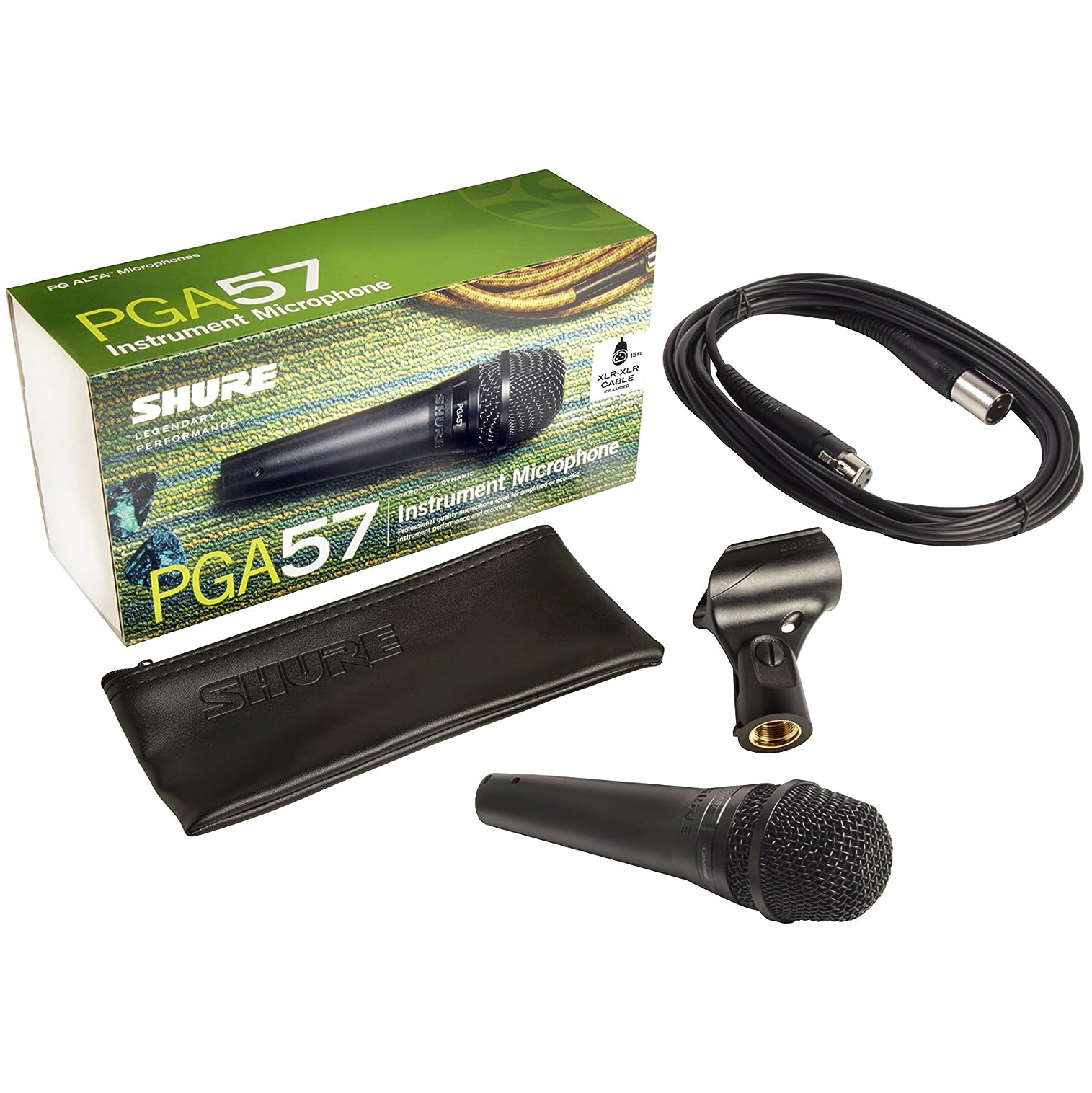 Shure PGA57 XLR Cardioid Dynamic Instrument Microphone | SBR Pro Sound