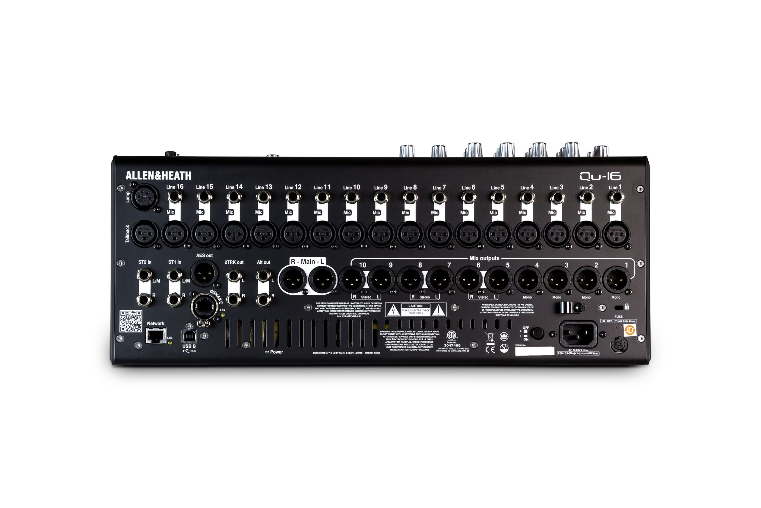 Allen & Heath Qu-16 デジタルミキサー ALLEN & HEATH QU-16 DIGITAL MIXER | SBR Pro Sound