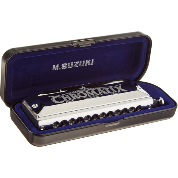 Suzuki Chromatix SCX-48C Chromatic Harmonica in C-Key SBR Pro Sound