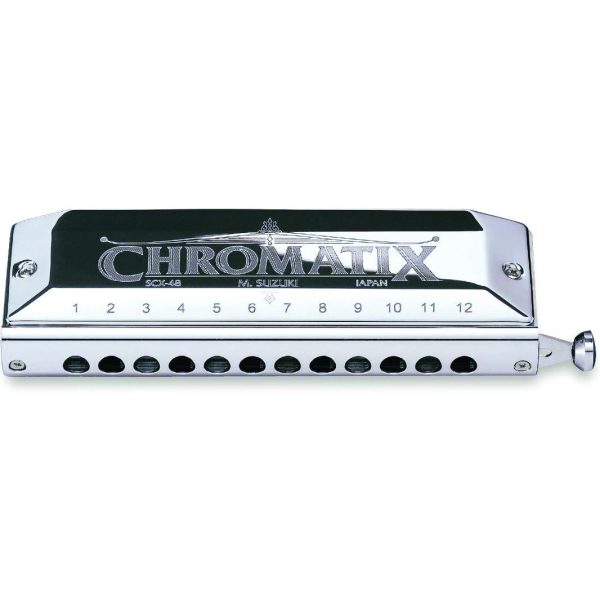 Suzuki Chromatix SCX-48C Chromatic Harmonica in C-Key SBR Pro Sound