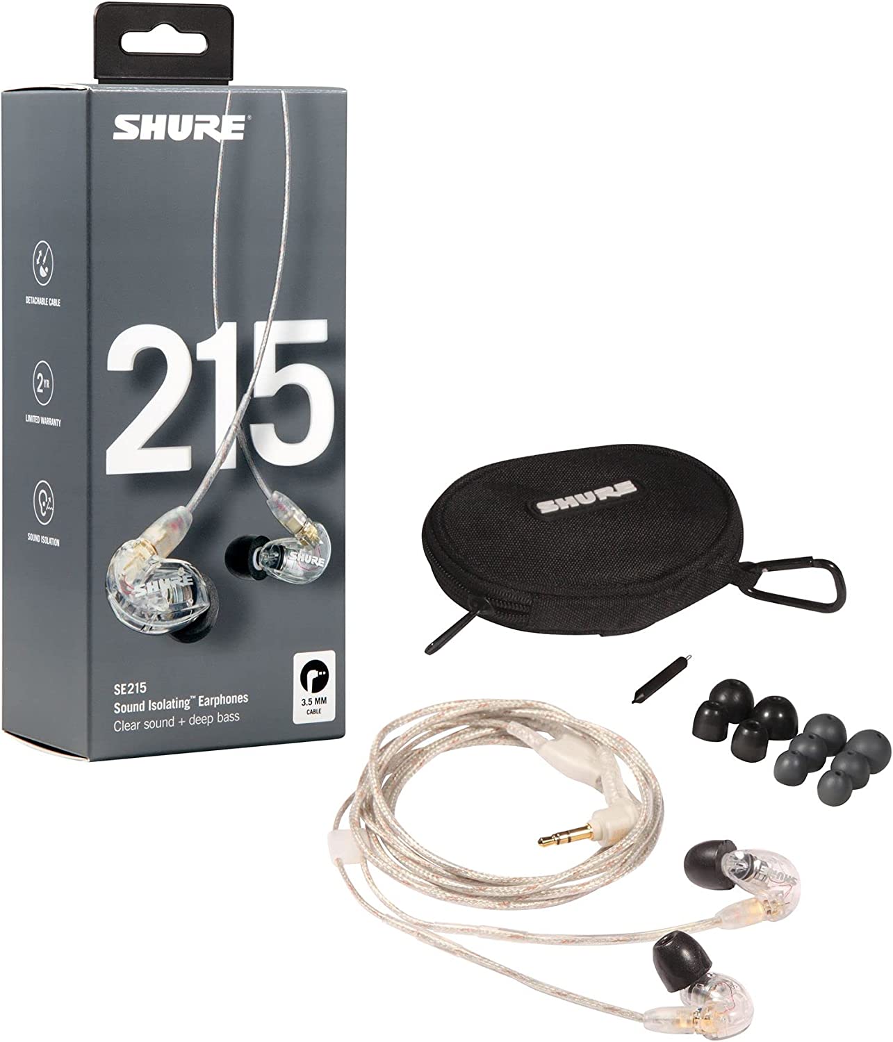 Shure SE215 Sound-Isolating In-Ear Stereo Earphones | SBR Pro Sound