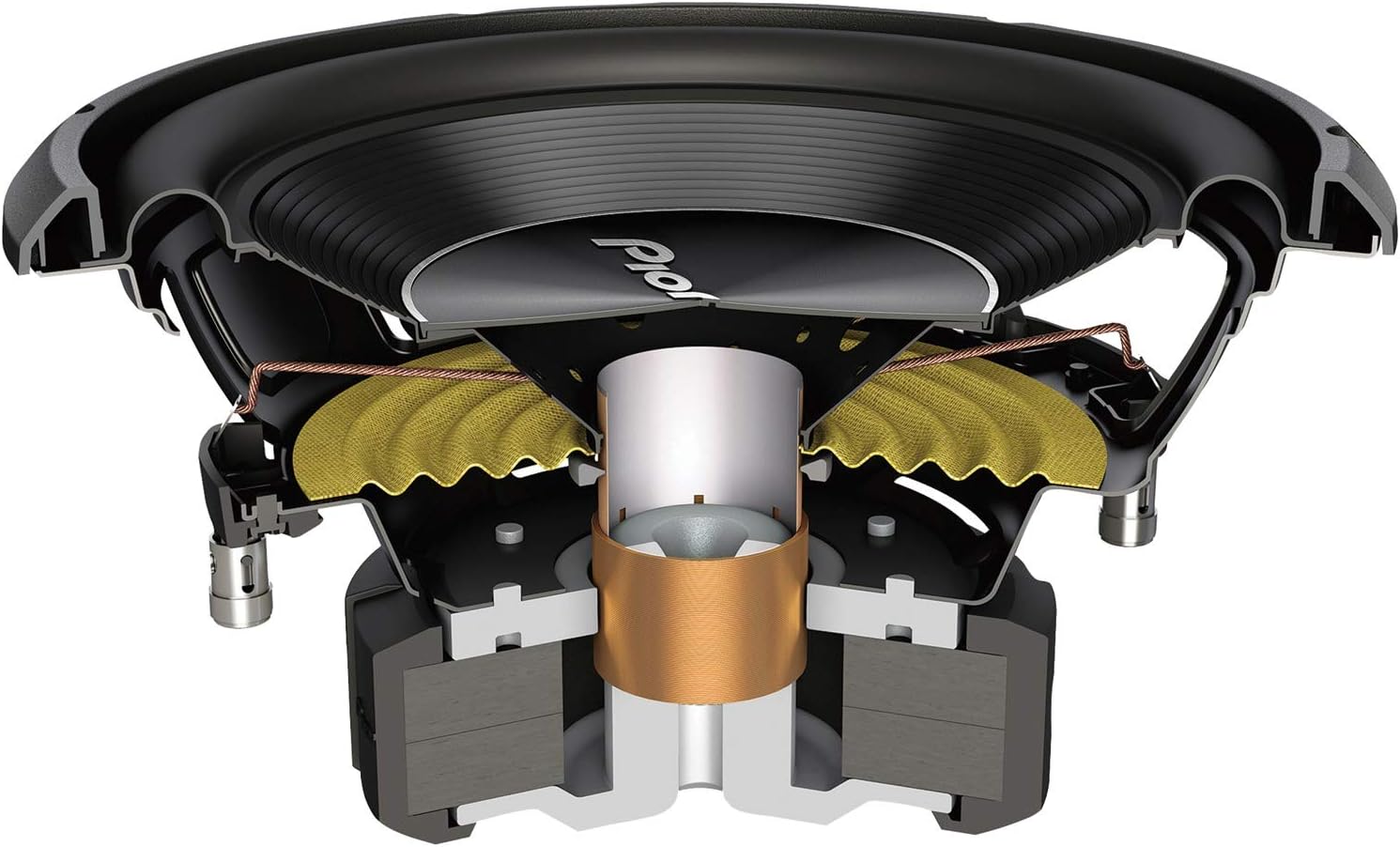 Pioneer TS-A250D4 A-Series 10-inch 400Watt RMS Dual 4 Ohm Sub| SBR