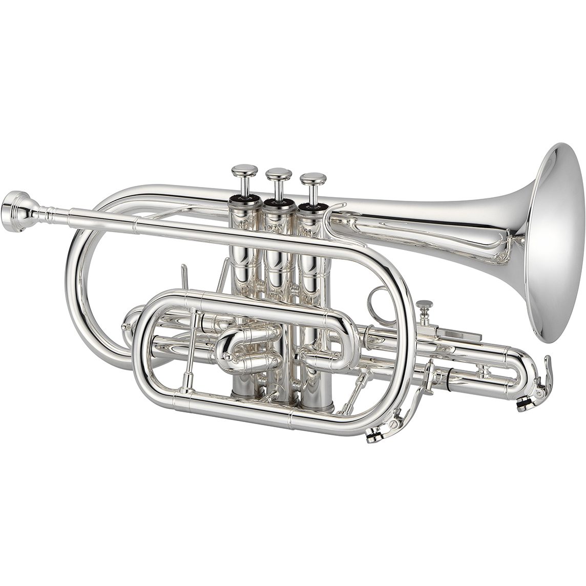 Zeff Cornet Nickel-Plated Bb Horn | SBR Pro Sound