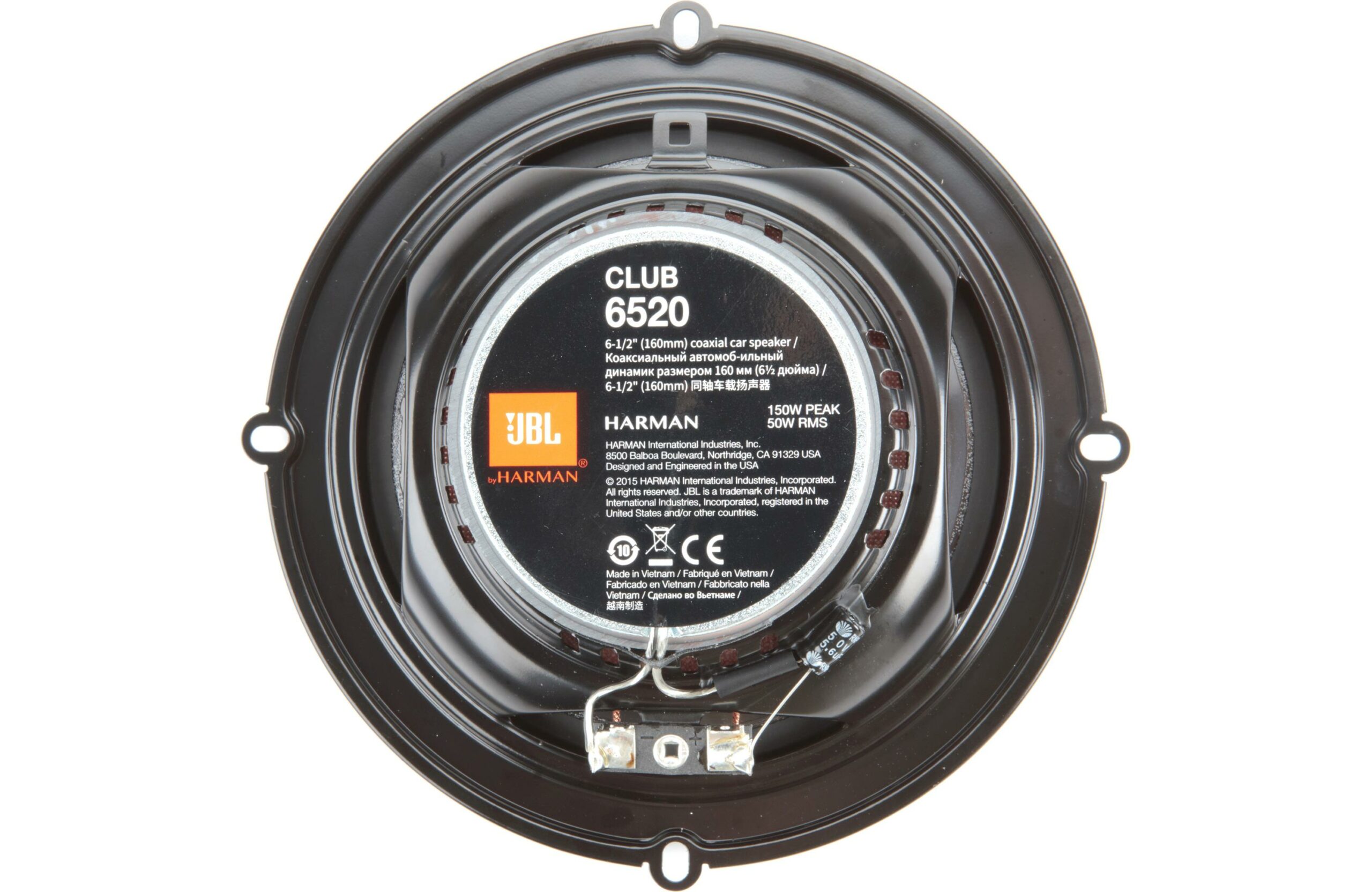JBL Club 6520 6.5-inch 50Watt RMS 2-Way Coaxial Speakers| SBR Pro