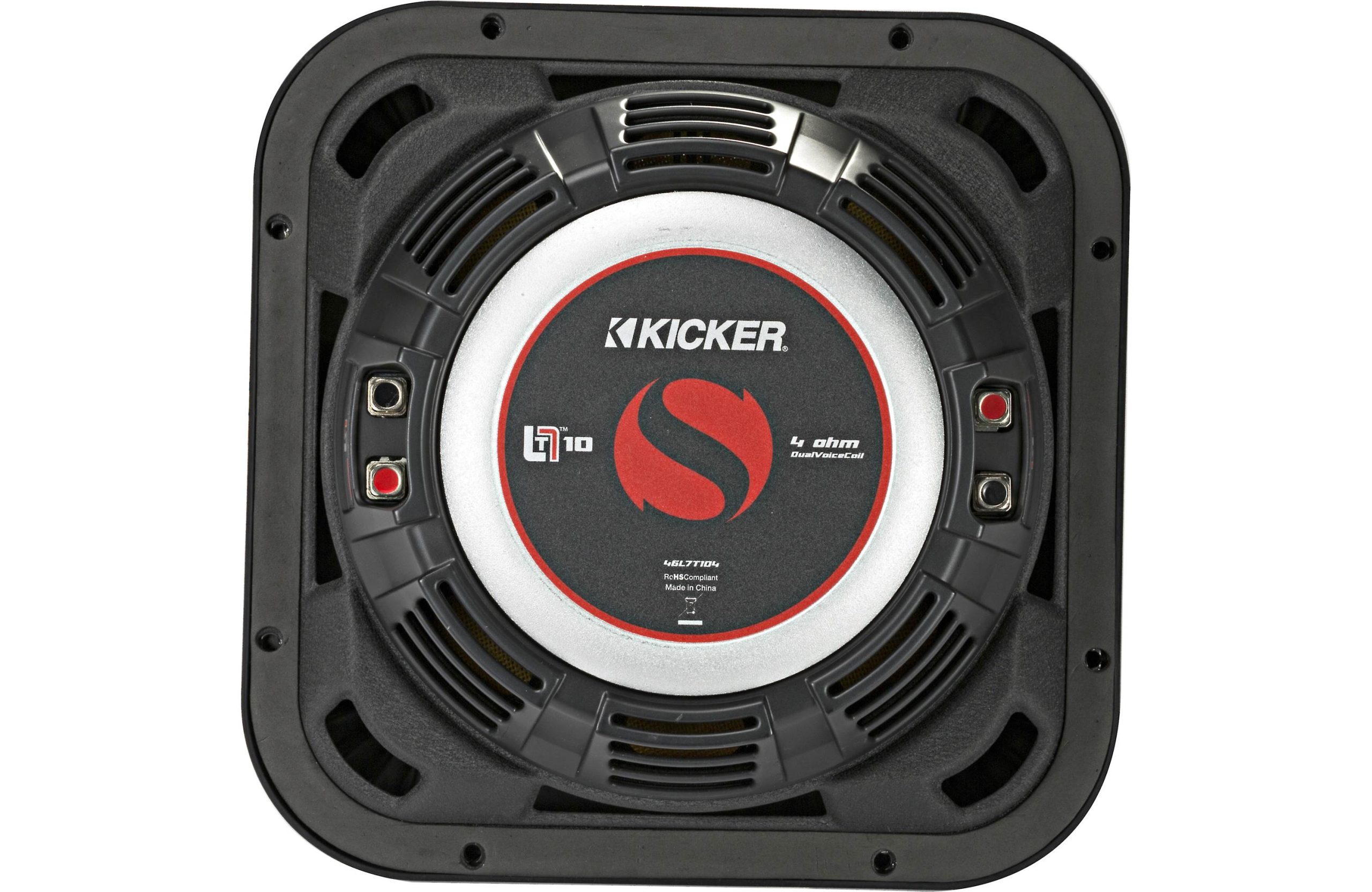Kicker Solo-Baric 46L7T104 10-inch 500Watt RMS Dual 4 Ohm Square