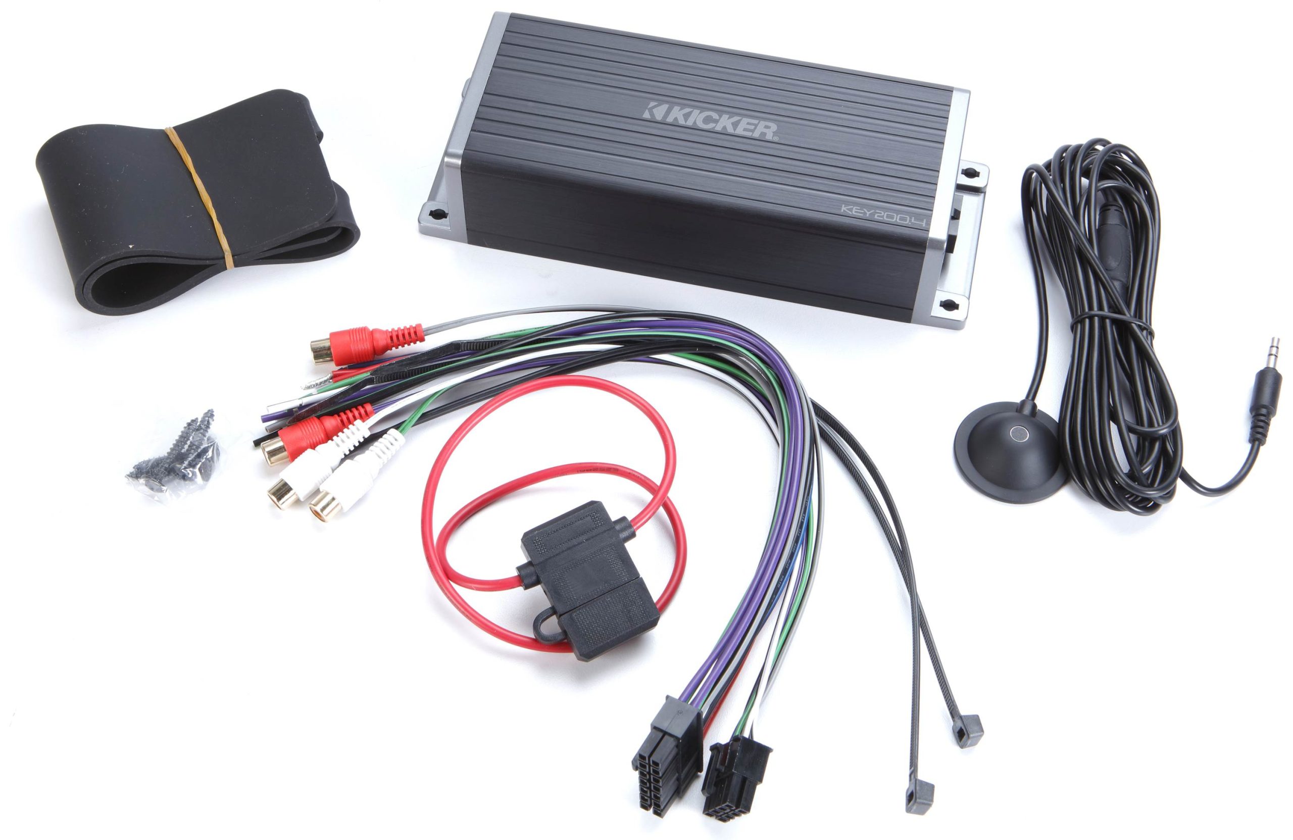 KICKER KEY200.4 4チャンネルアンプ Kicker 47KEY200.4 Smart DSP Tuned Compact 4-Channel Power