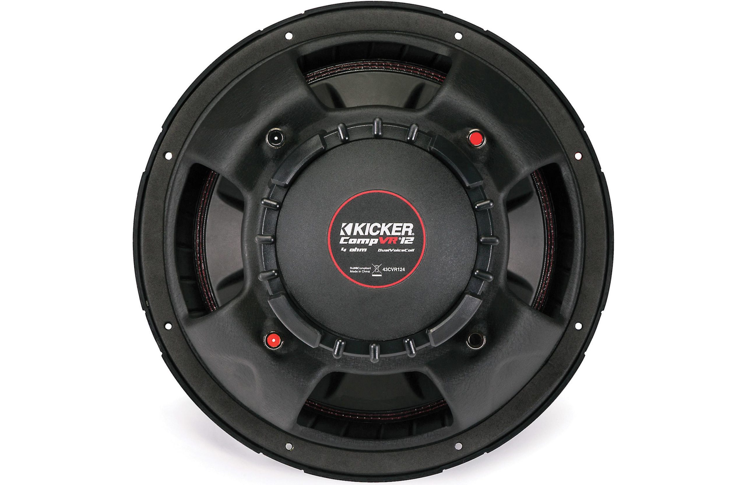 Kicker CompVR 43CVR124 12-inch 400Watt RMS Dual 4 Ohm Subwoofer 12