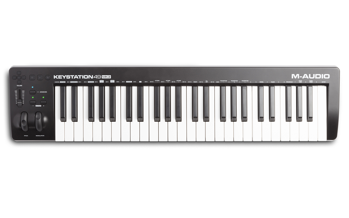 KEYSTATION49 MK3 midiキーボード M-Audio Keystation 49 MK3 49 Key Midi Keyboard | SBR Pro Sound