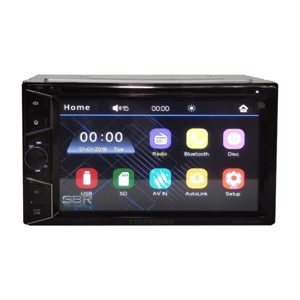 Starsound SSDVD-8090BT 6.2-Inch Double Din Radio With DVD | SBR