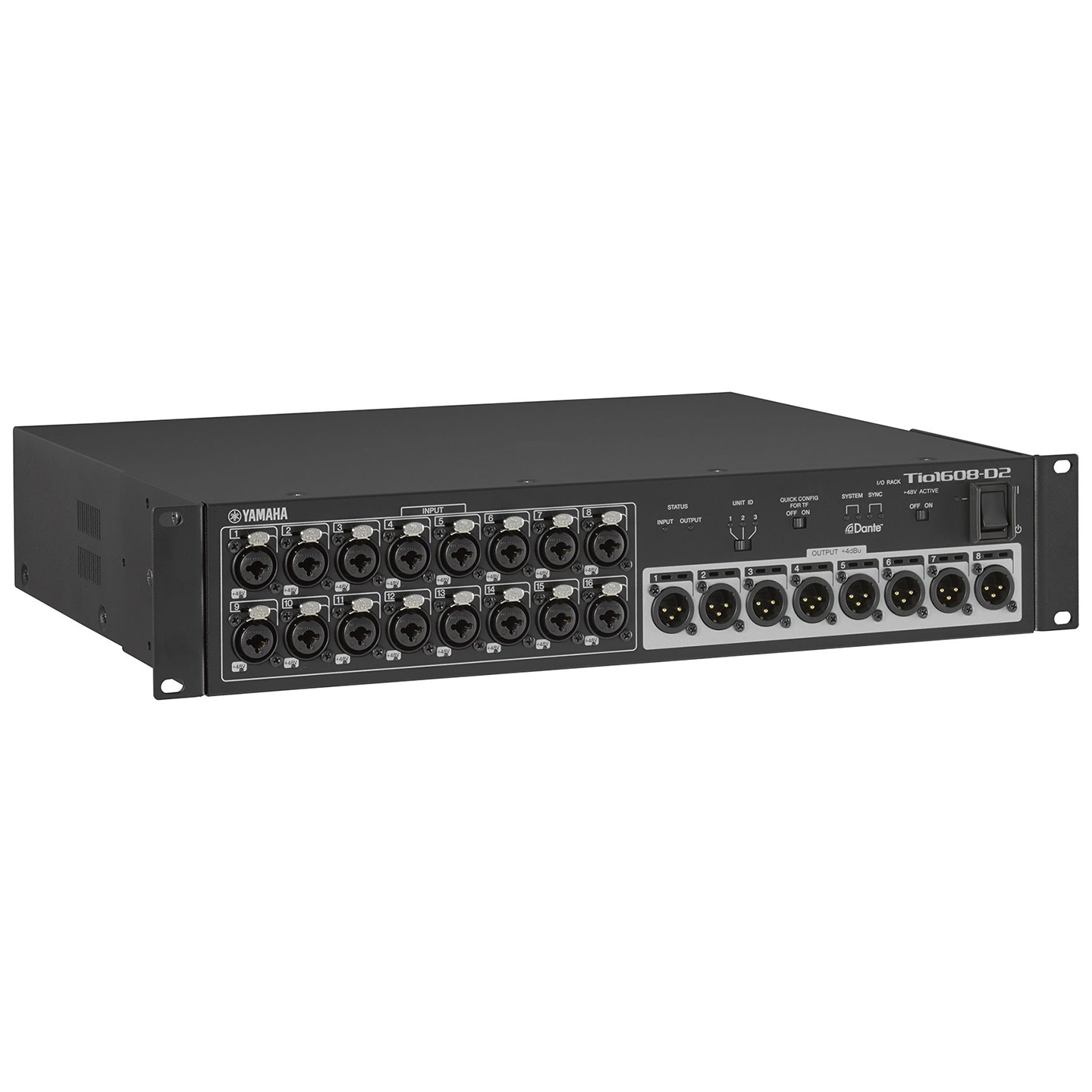 Yamaha Tio1608-D2 Professional Digital Stagebox – 16 Mic Inputs, 8