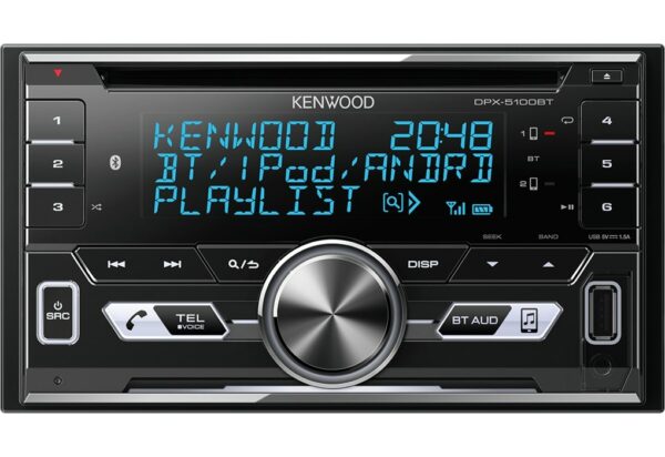 Kenwood DPX-5100BT - Double-Din CD Radio with Bluetooth. | SBR Pro