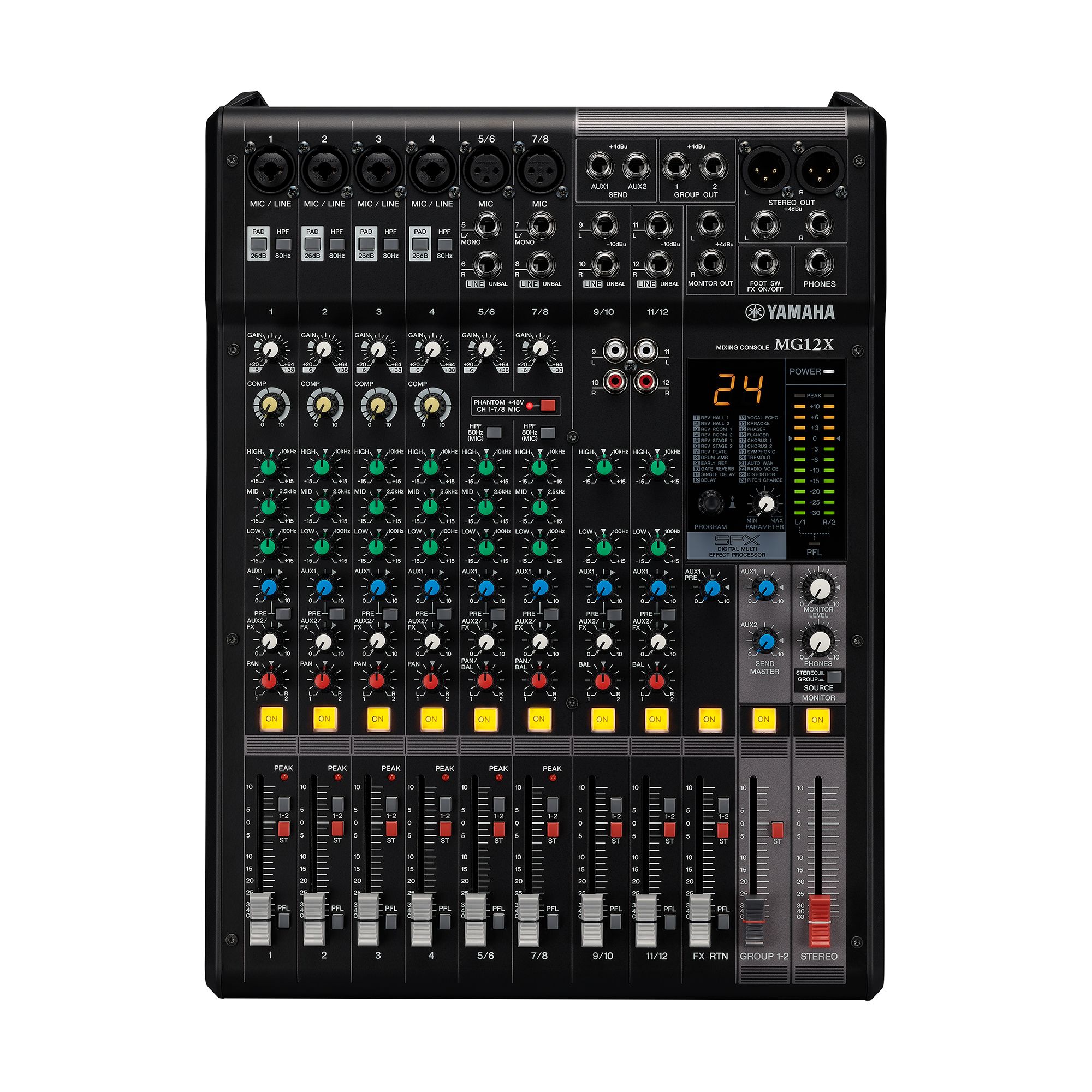 Yamaha MG12X 12Ch Mixing Console | SBR Pro Sound Yamaha MG12X 12Ch Mixing Console | SBR Pro Sound