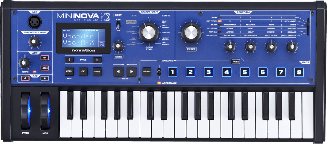 Novation MiniNova 37-Key Mini Synthesizer | SBR Pro Sound