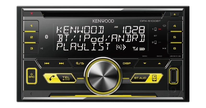 Kenwood DPX-5100BT - Double-Din CD Radio with Bluetooth. | SBR Pro