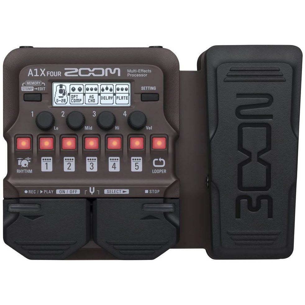 Zoom A1X Four Acoustic Guitar Effects Pedal | SBR Pro Sound