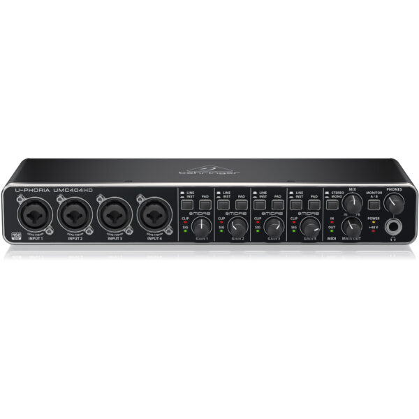 Behringer UMC404HD オーディオインターフェイス UMC404HD_P0BK1_Top-Front_XL-