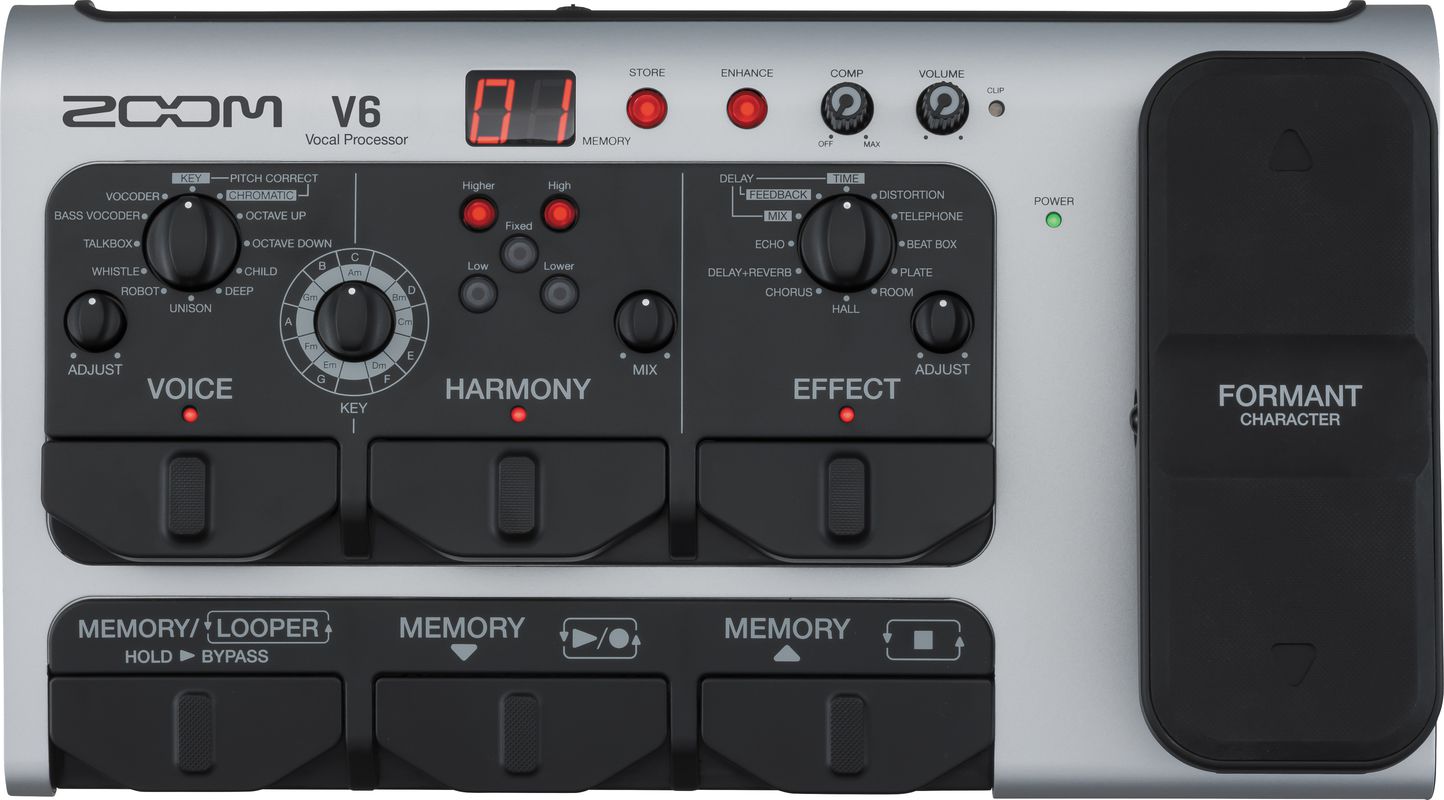Zoom V6 Vocal Processor Foot Pedal | SBR Pro Sound