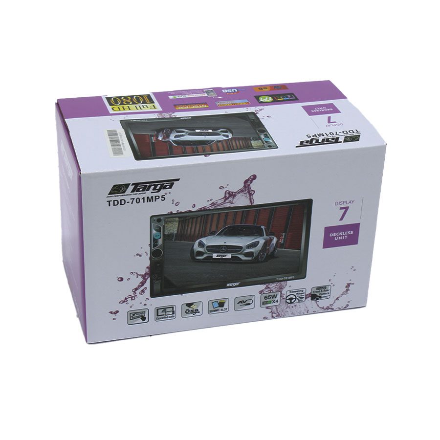 Targa TDD-701MP5 7-inch Digital Double Din Radio With Bluetooth