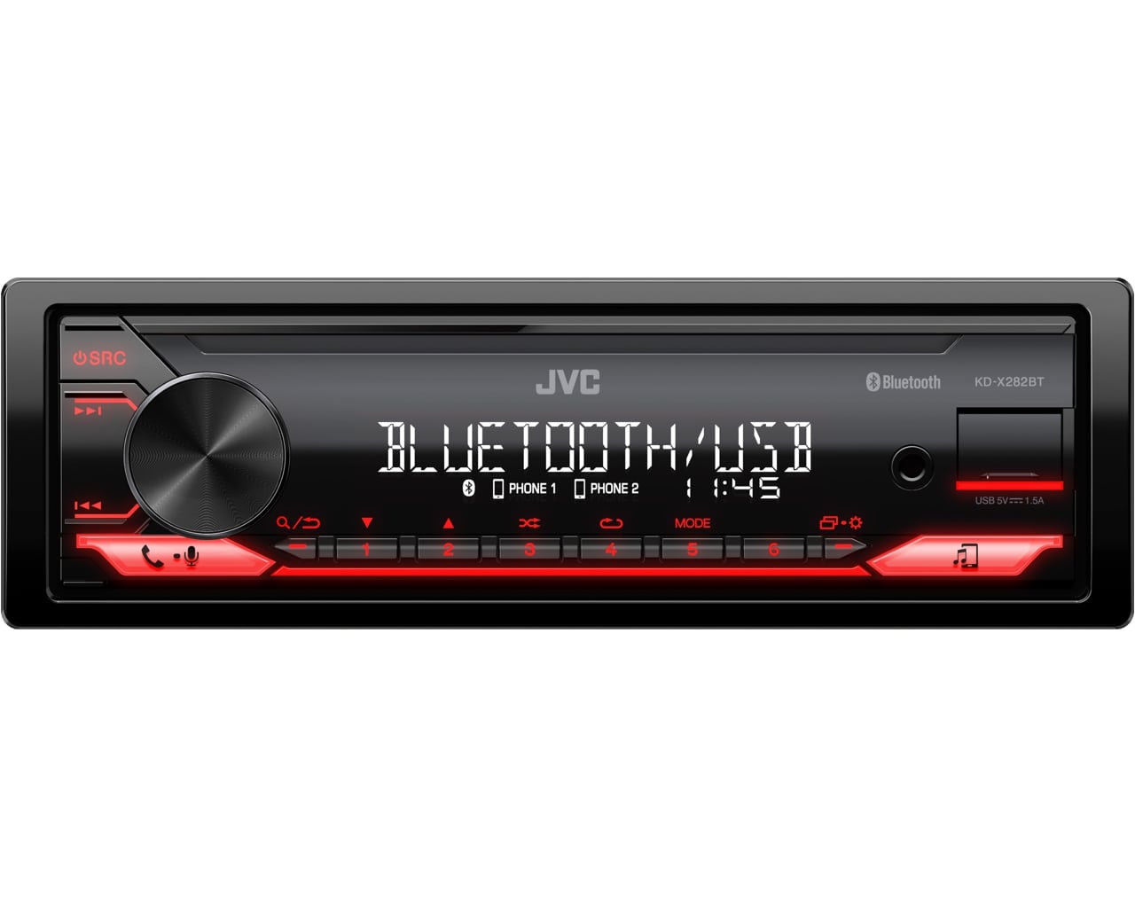 JVC KD-X282BT -Single Din Bluetooth Radio | SBR Pro Sound
