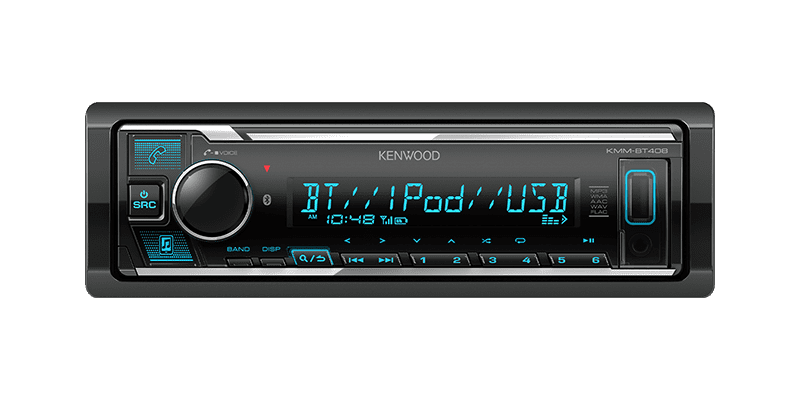 Kenwood KMM-BT408 - Digital Single Din Radio With Bluetooth| SBR