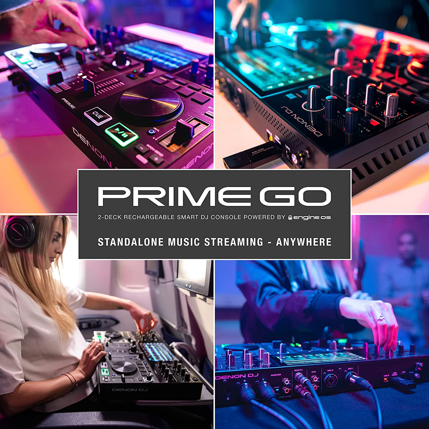 Denon DJ PRIME GO Portable DJ Set / Smart DJ Console | SBR Pro Sound