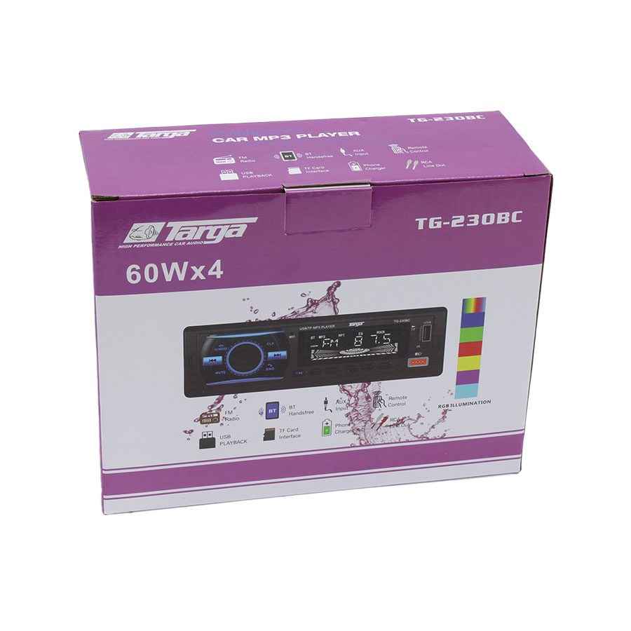 Targa TG-230BC Digital Single Din Radio With Bluetooth | SBR Pro Sound
