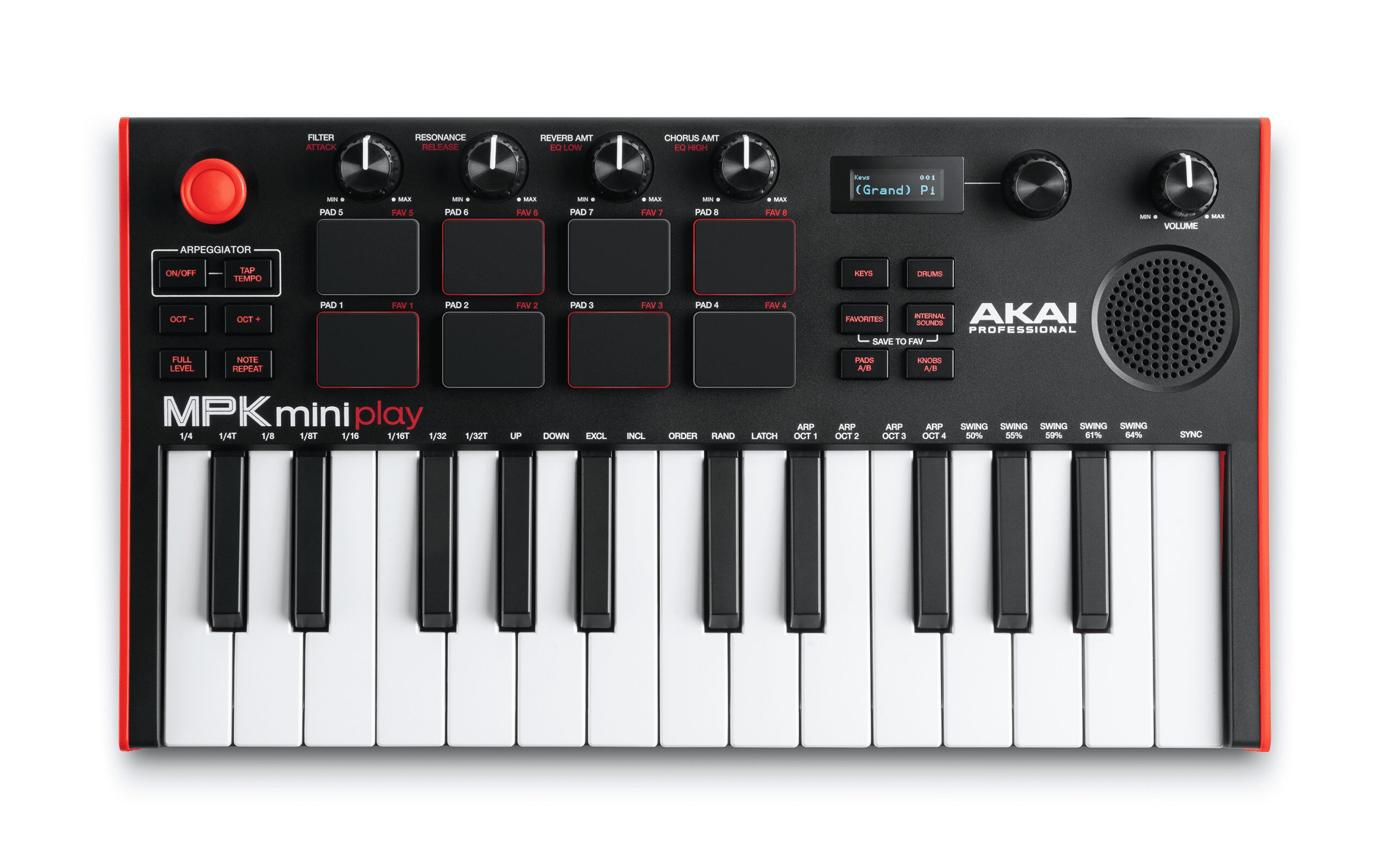 Akai MPK Mini Play MK3 Portable Midi Controller With Keys | SBR