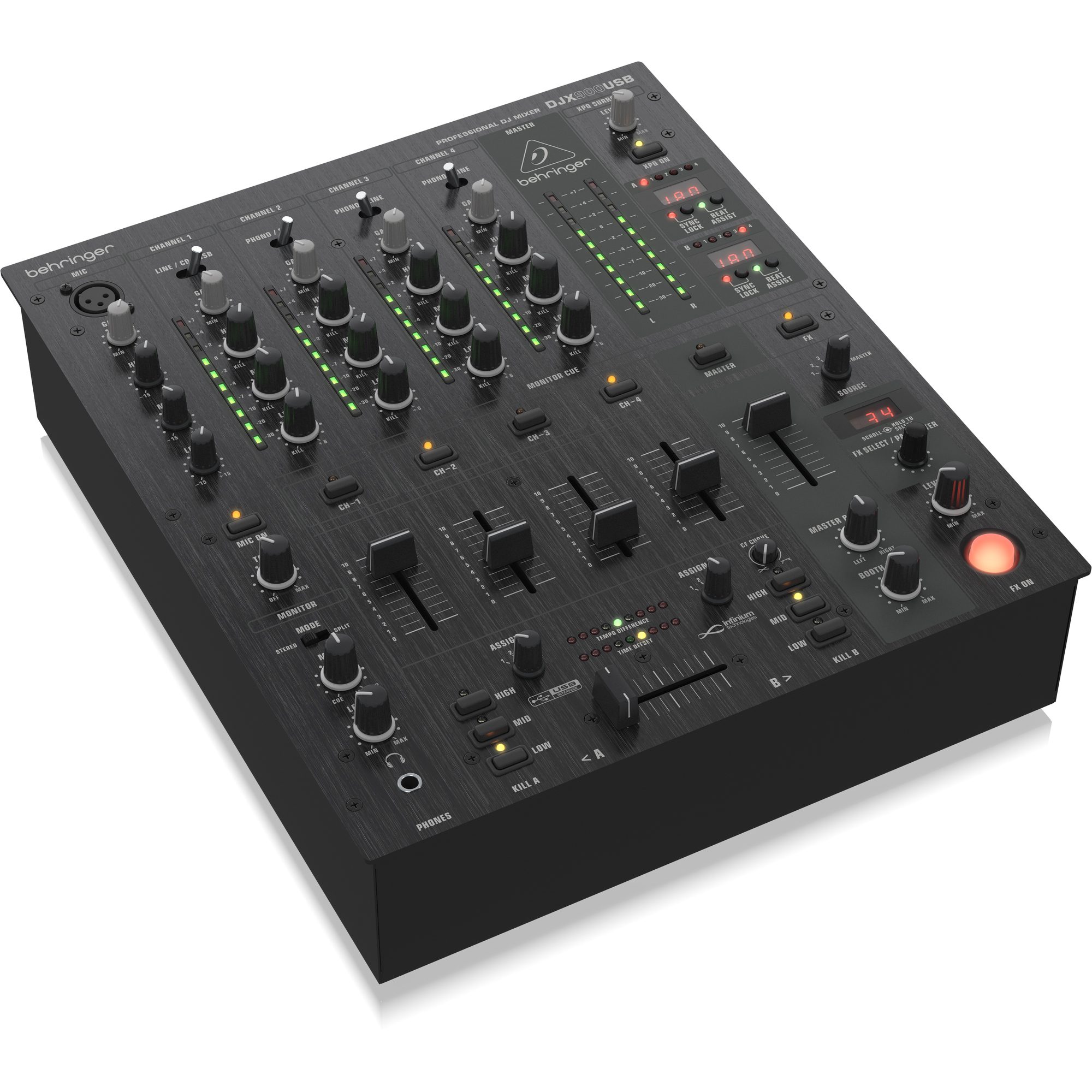 Behringer DJX900USB 5-Channel DJ Mixer with FX | SBR Pro Sound